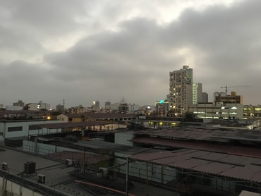 Ausblick aus dem dritten Stock des YMCA Gebäudes